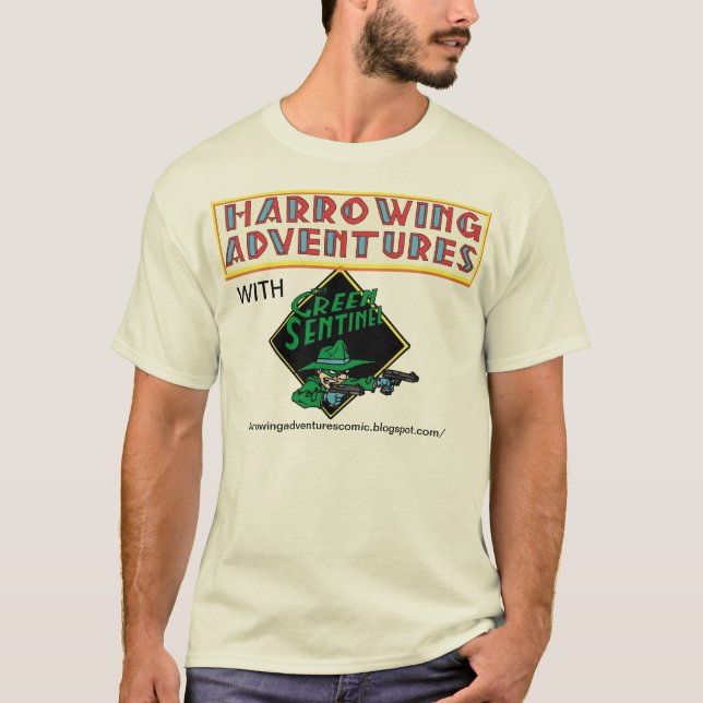 Camiseta Aventuras horrorosos com a sentinela verde! (Frente)