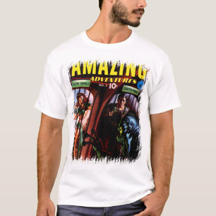 Camiseta Aventuras Incríveis #2 Retro Quadrinho de Ficção C