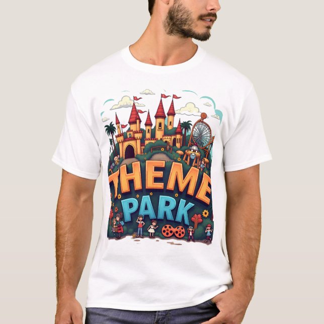 Camiseta "Aventuras Mágicas Aguardam no Tema Final Pa (Frente)