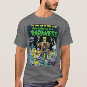 Camiseta Aventuras Na Escuridão Horror Vintage Thriller Com
