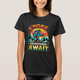 Camiseta Aventuras Smor esperam divertido pé grande acampam