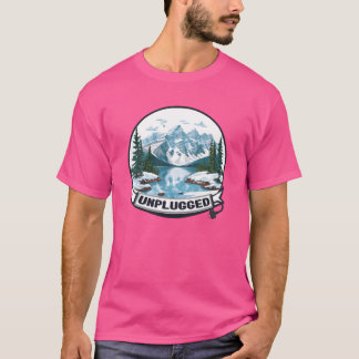 Camiseta Aventure sem tecnologia engraçado