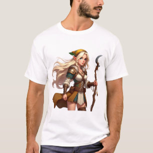 Camiseta Aventureira Druida Elfa Forestblade