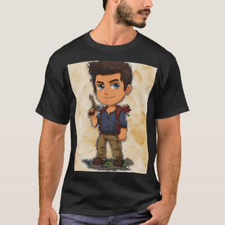 Camiseta Aventureiro Caçador de Tesouros Chibi