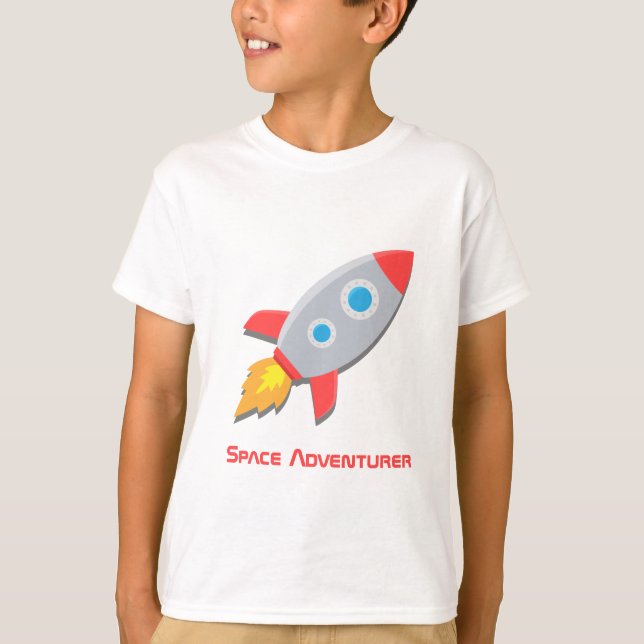 Camiseta Aventureiro espacial, Espaço Exterior, Nave Espaci (Frente)