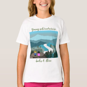 Camiseta Aventuros adoram a natureza