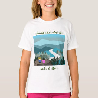 Camiseta Aventuros adoram a natureza