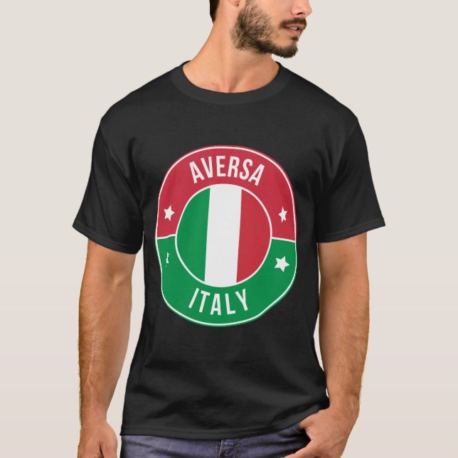 Camiseta Aversa, Italy City T-Shirt (Frente)