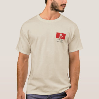 Camiseta avery-red_flag, livre vivo, duro dos peixes!!