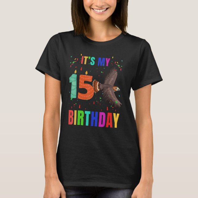 Camiseta Aves - 15 de Aniversário - Aves Cute - Grafia (Frente)