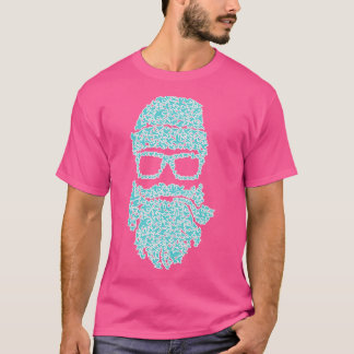 Camiseta Aves-barba Azul-brancas