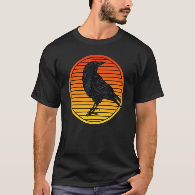 Camiseta Aves Blackbird Silhouette Bird (Frente)