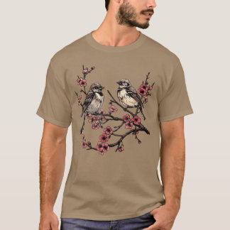 Camiseta Aves Branch Birding Viging Watching Watcher Vintag