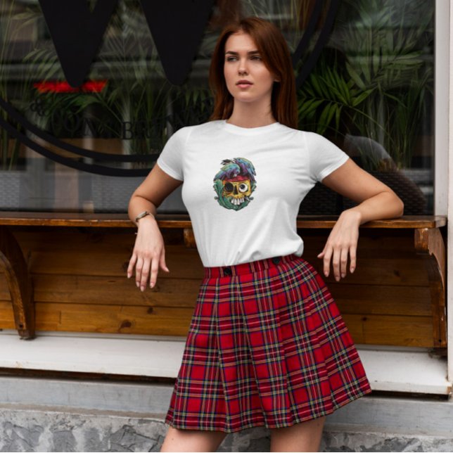 Camiseta Aves Cruzadas Comendo Zombie (Criador carregado)