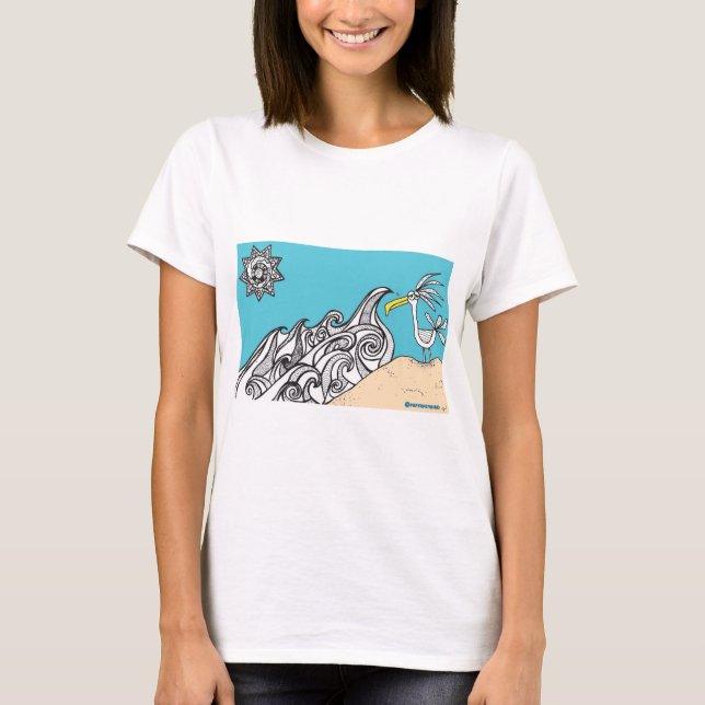 Camiseta Aves da Praia Sardonic (Frente)