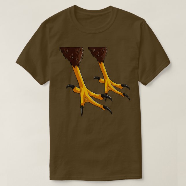 Camiseta Aves De Águia De Garras De Pata (Frente do Design)