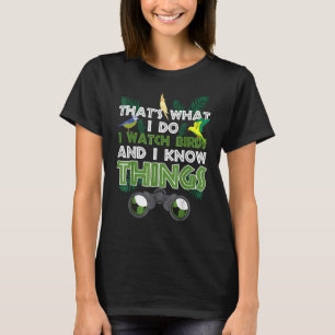 Camiseta Aves De Aves Para O Ornitólogo Birdwatcher Birder