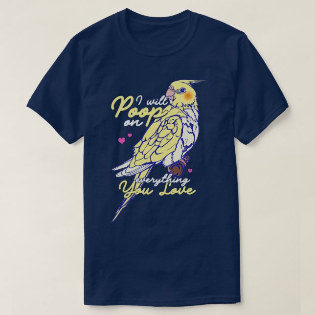 Camiseta Aves De Caquatoo Pássaros Patos Cockatoos Animais  (Frente do Design)