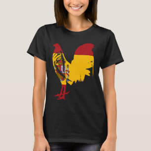Camiseta Aves de combate Espanha bandeira espanhola espora