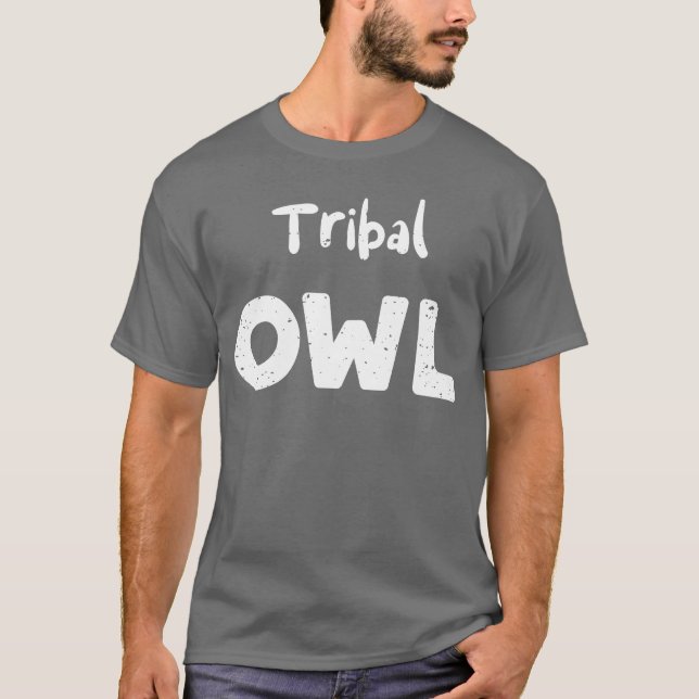 Camiseta Aves de Coruja Tribal (Frente)