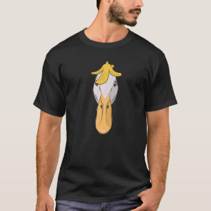 Camiseta Aves de Fruta Antropomórficas do Pato de Banana