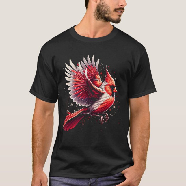 Camiseta Aves de norte Cardinal-Watcher (Frente)