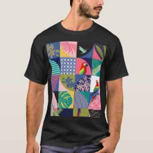 Camiseta Aves de papagaio exóticas do Havaí