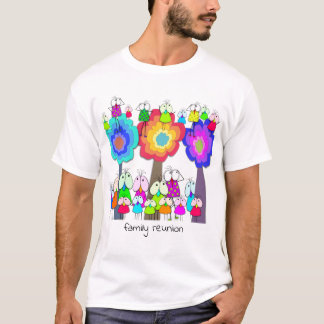 Camiseta Aves e Árvores Whimsical