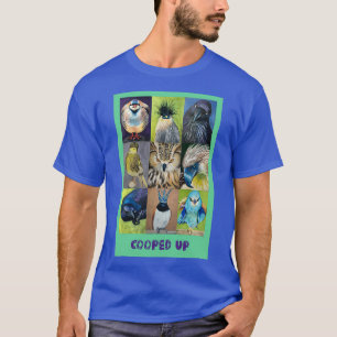 Camiseta Aves em copas, uma coleção de 9 tipos diferentes