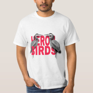 Camiseta aves garça