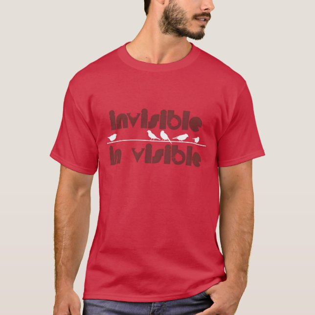 Camiseta Aves invisíveis em presente visível (Frente)