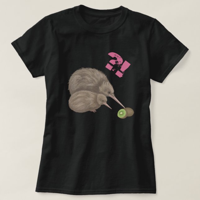 Camiseta Aves Kiwi (Frente do Design)