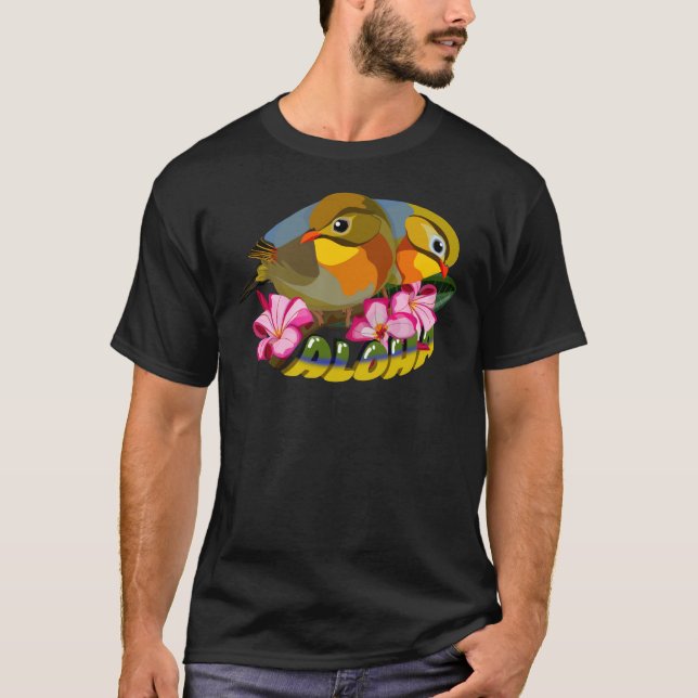 CAMISETA AVES LEIOTRÓTICOS COM REFRIGERAÇÃO VERMELHA — ALOH (Frente)