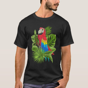 Camiseta Aves Marinhas Tropicais Que Vigiam Exóticos