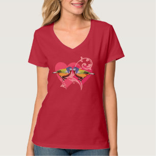 Camiseta aves para rebanhos pintados