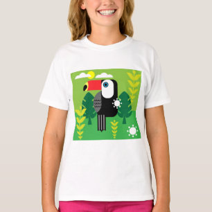 Camiseta Aves tropicais tucanas