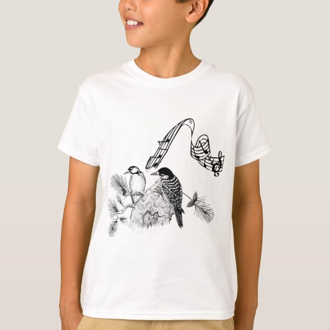 Camiseta Aves Vintage (Frente)