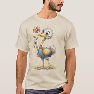 Camiseta Avestruz Fofa