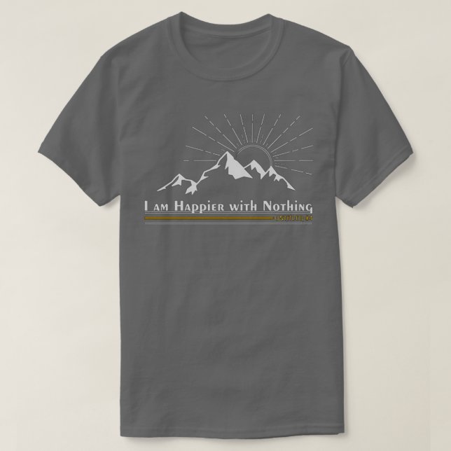 Camiseta Avett Brothers, eu sou mais feliz com nada (Frente do Design)