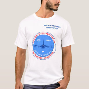 Camiseta Aviação, Aeroporto, Piloto, Turismo Turístico de V