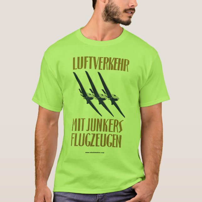 Camiseta Aviação alemão - 1919 Junkers (Frente)