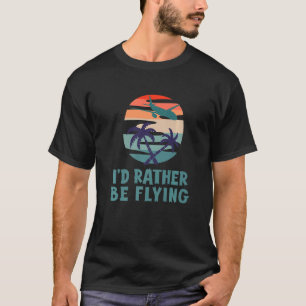 Camiseta Aviação Eu Preferencialmente Voando Avião Decor Av