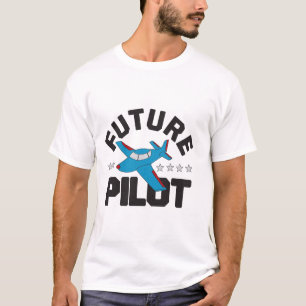 Camiseta Aviação para crianças que voam em pilotos de al