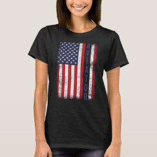 Camiseta Aviador Americano Patriótico Vintage Estados Unido