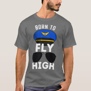 Camiseta Aviador de aviação de óculos de sol de alto voo