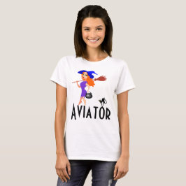 Camiseta Aviador engraçado personalizável