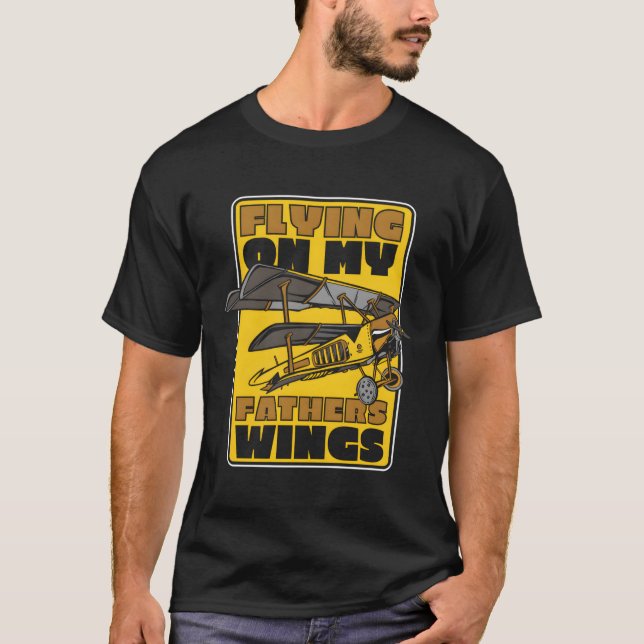 Camiseta Aviador Padre Aviador Avião Avião Voador Avião Voa (Frente)