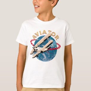 Camiseta Aviador viajando pelo mundo