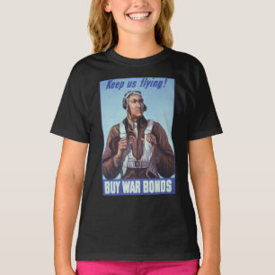 Camiseta Aviadores militares afro-americanos combatem pilot