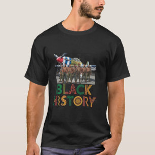 Camiseta Aviadores Negros Retro História Negra Segunda Guer